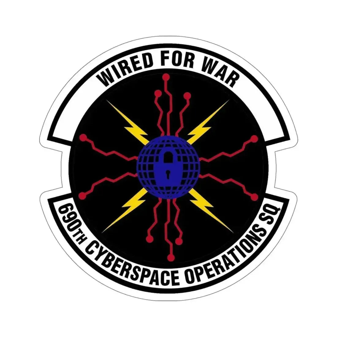 690th Cyberspace Operations (U.S. Air Force) STICKER Vinyl Die-Cut Decal 6 Inch - The Sticker Space