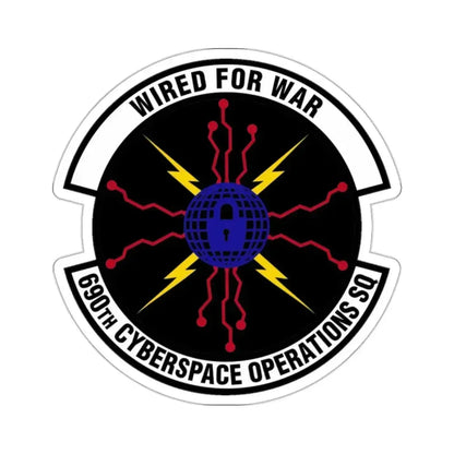 690th Cyberspace Operations (U.S. Air Force) STICKER Vinyl Kiss-Cut Decal 2 Inch White - The Sticker Space