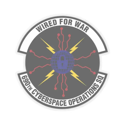 690th Cyberspace Operations (U.S. Air Force) STICKER Vinyl Kiss-Cut Decal 6 Inch Transparent - The Sticker Space