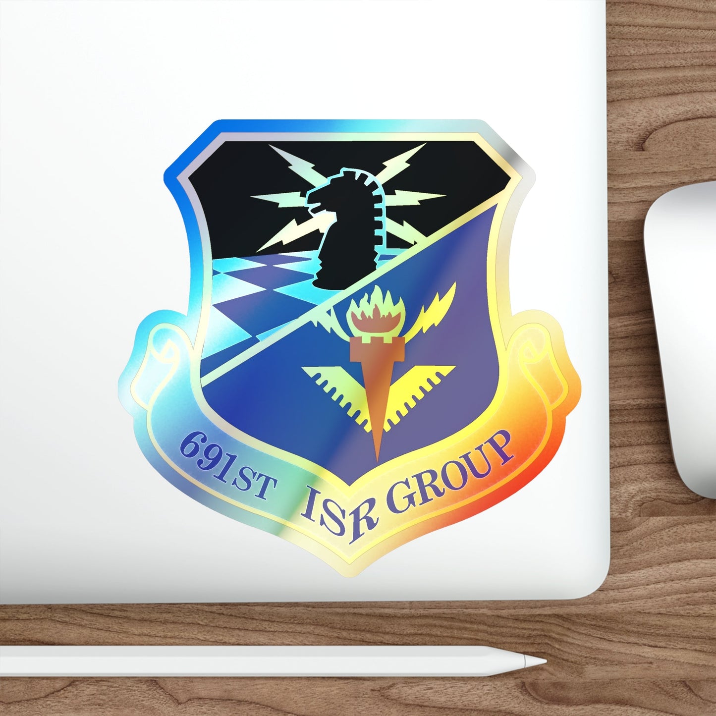 691 Intelligence Surveillance and Reconnaissance Group ACC (U.S. Air Force) Holographic STICKER Die-Cut Vinyl Decal-The Sticker Space