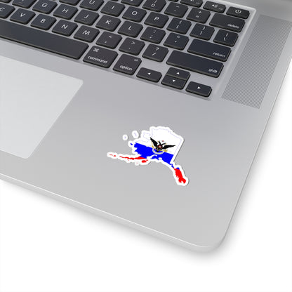 Flag-map of the Russian-American Company (Russia) STICKER Vinyl Kiss-Cut Decal