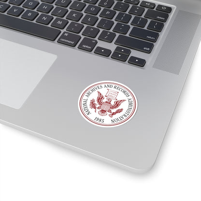 Seal of the United States National Archives and Records Administration - STICKER Vinyl Kiss-Cut Decal