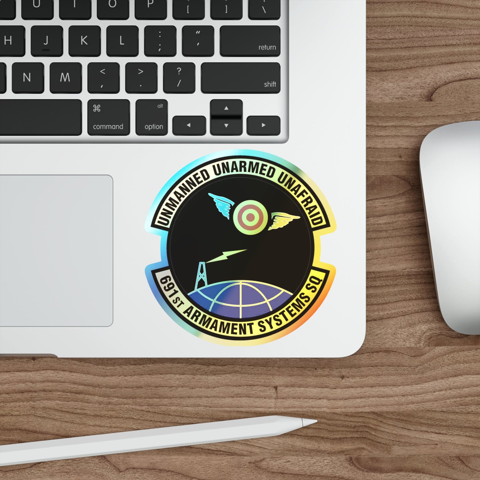 691st Armament Systems Squadron (U.S. Air Force) Holographic STICKER Die-Cut Vinyl Decal-The Sticker Space