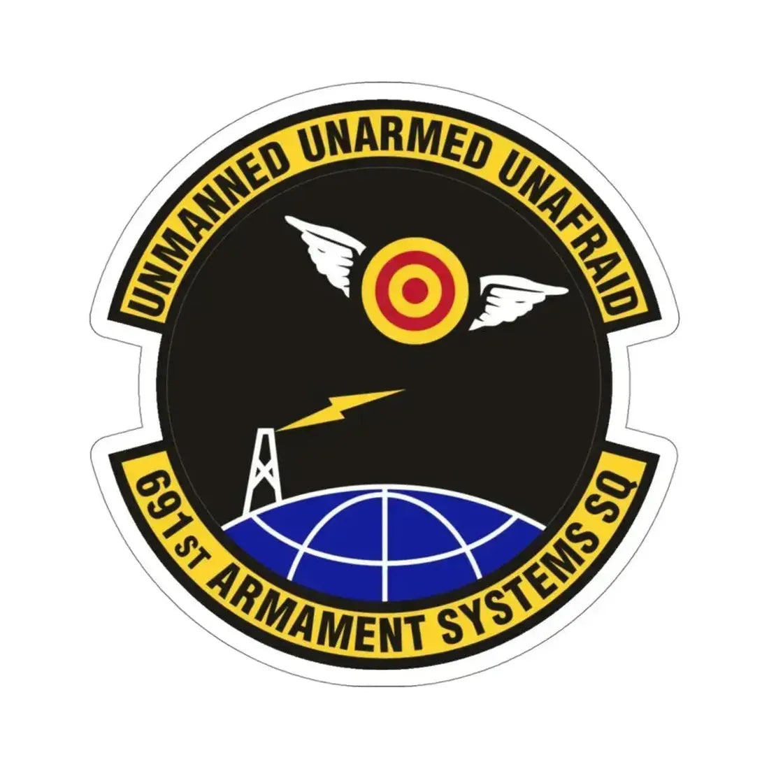 691st Armament Systems Squadron (U.S. Air Force) STICKER Vinyl Die-Cut Decal 4 Inch - The Sticker Space