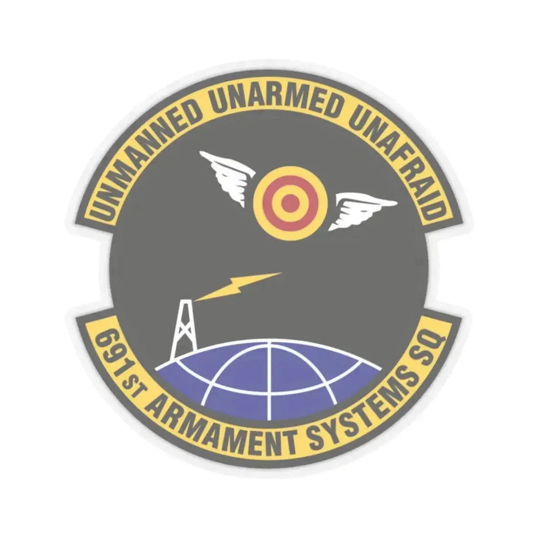 691st Armament Systems Squadron (U.S. Air Force) STICKER Vinyl Kiss-Cut Decal 3 Inch Transparent - The Sticker Space