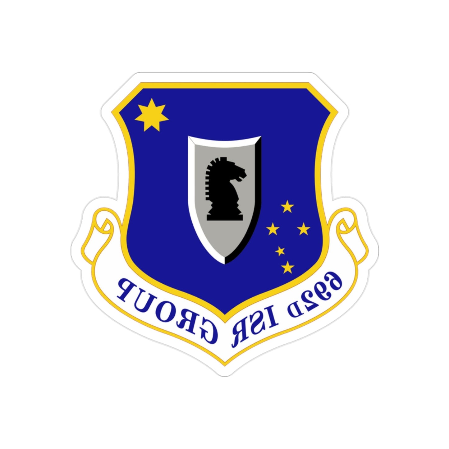 692 Intelligence Surveillance and Reconnaissance Group ACC (U.S. Air Force) REVERSE PRINT Transparent STICKER-2" × 2"-The Sticker Space