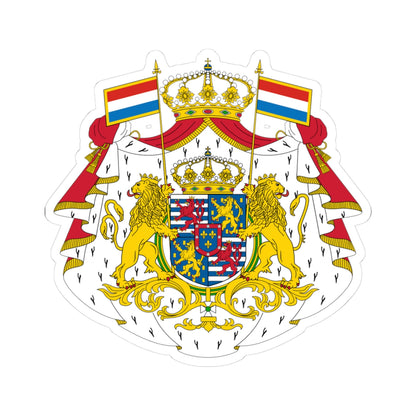 Armoiries Luxembourg Bourbon avec ornements 2 (Spain) (Coat of Arms) STICKER Vinyl Kiss-Cut Decal