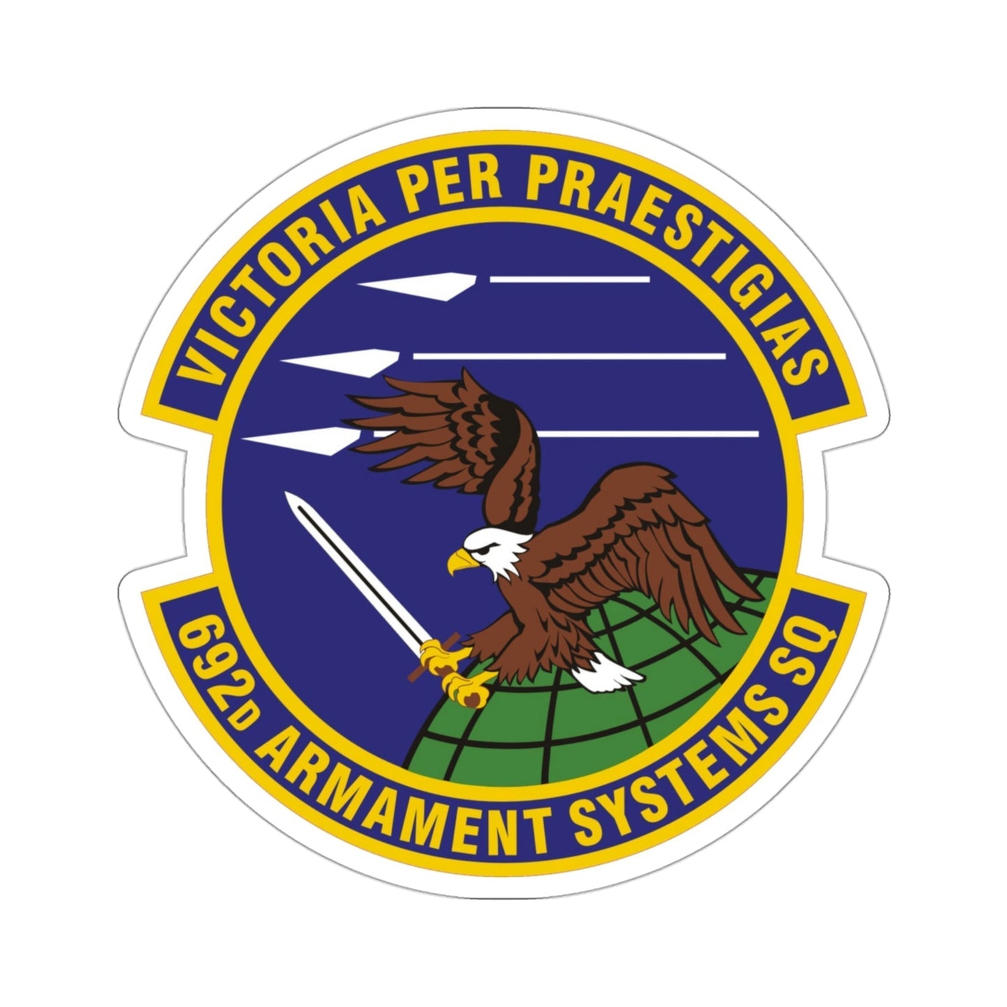 692d Armament Systems Squadron (U.S. Air Force) STICKER Vinyl Die-Cut Decal-3 Inch-The Sticker Space