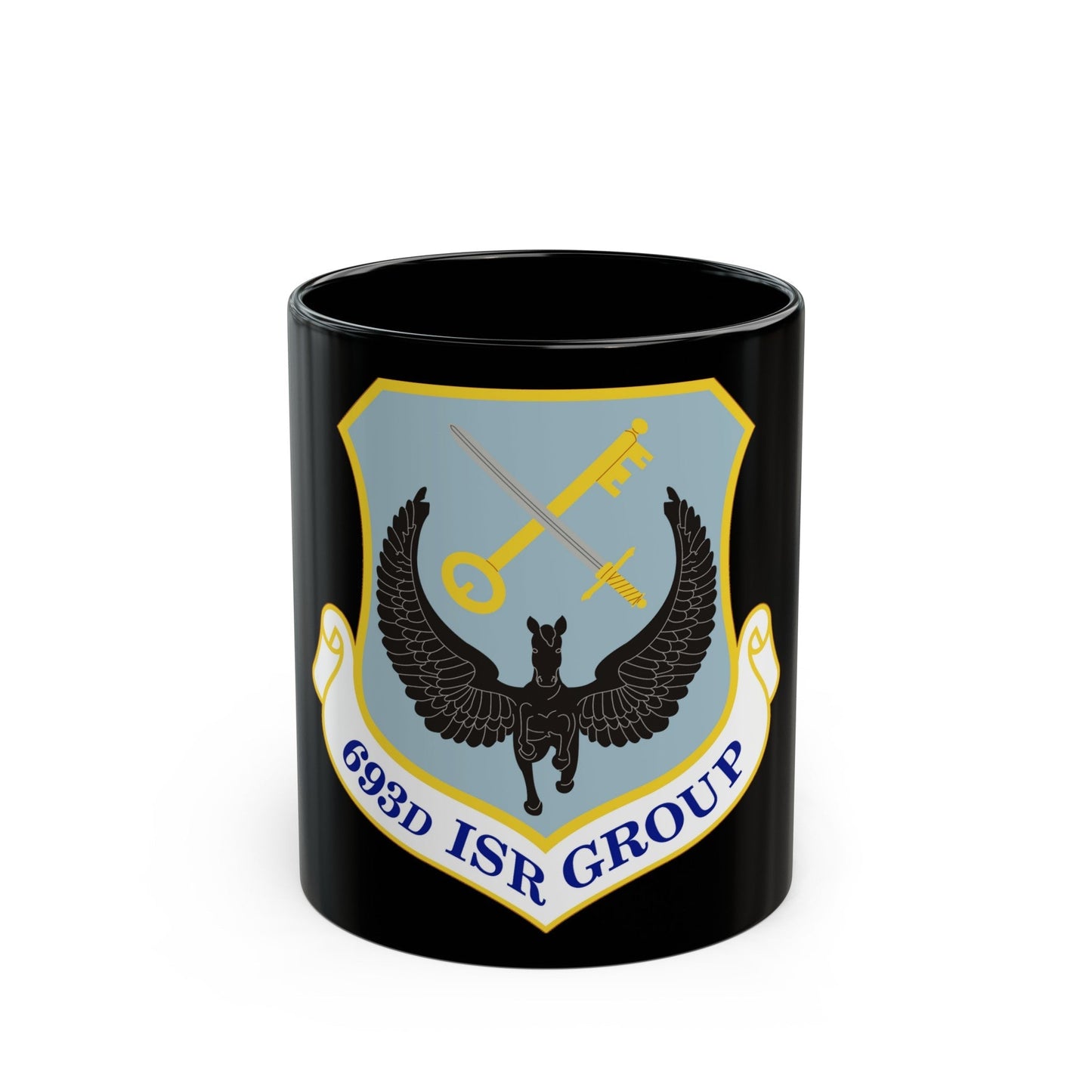 693 Intelligence Surveillance and Reconnaissance Group ACC (U.S. Air Force) Black Coffee Mug-11oz-The Sticker Space