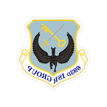 693 Intelligence Surveillance and Reconnaissance Group ACC (U.S. Air Force) REVERSE PRINT Transparent STICKER-3" × 3"-The Sticker Space