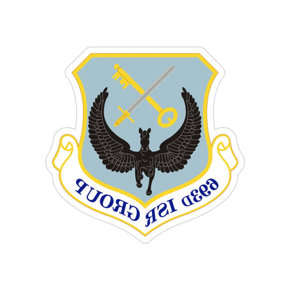 693 Intelligence Surveillance and Reconnaissance Group ACC (U.S. Air Force) REVERSE PRINT Transparent STICKER-4" × 4"-The Sticker Space