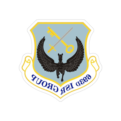 693 Intelligence Surveillance and Reconnaissance Group ACC (U.S. Air Force) REVERSE PRINT Transparent STICKER-5" × 5"-The Sticker Space