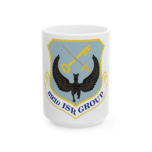 693 Intelligence Surveillance and Reconnaissance Group ACC (U.S. Air Force) White Coffee Mug-15oz-The Sticker Space