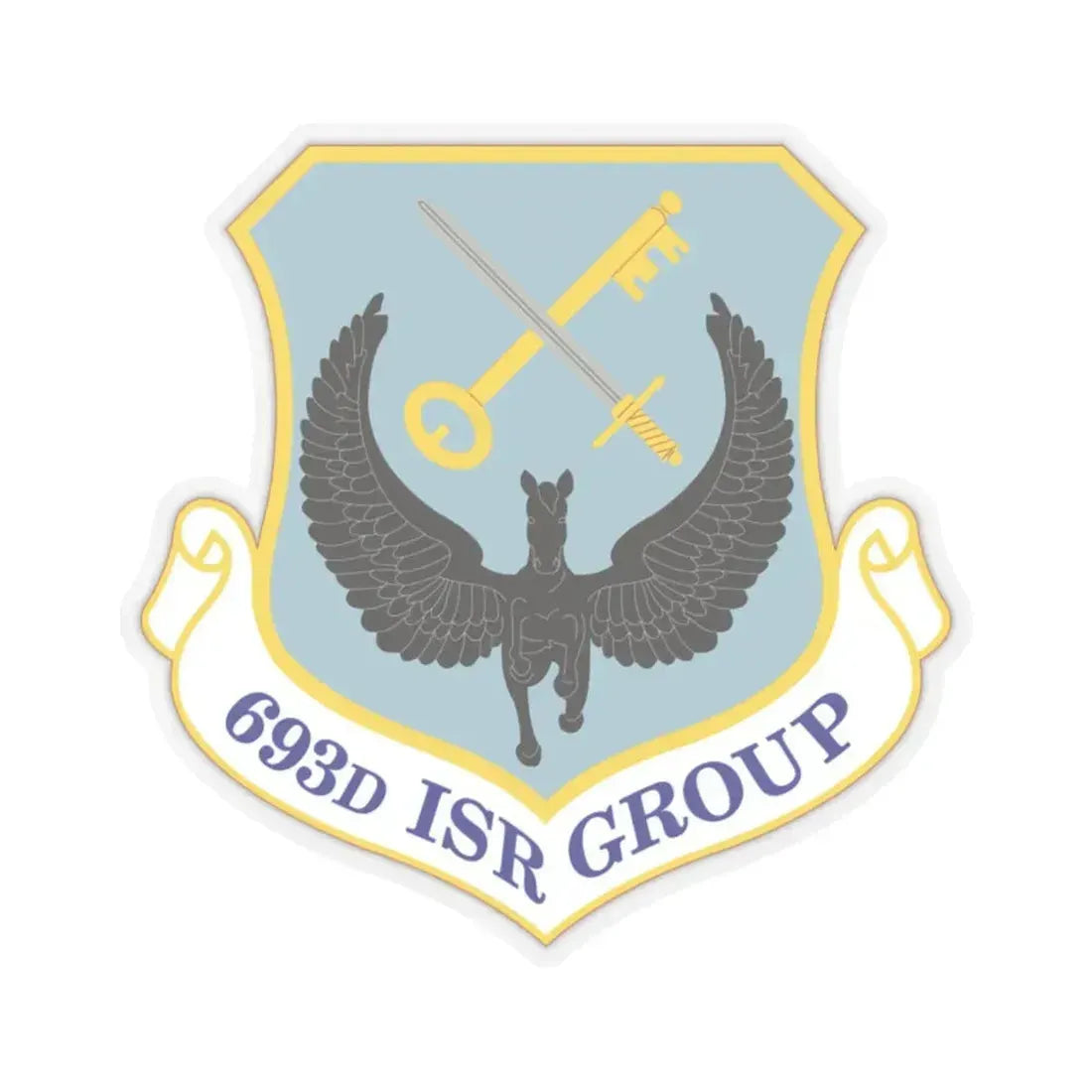 693 Intelligence Surveillance and Reconnaissance Group ACC (U.S. Air Force) STICKER Vinyl Kiss-Cut Decal 2 Inch Transparent - The Sticker Space