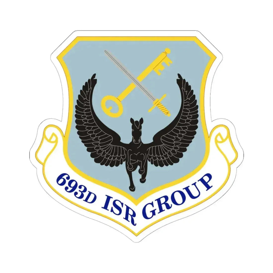 693 Intelligence Surveillance and Reconnaissance Group ACC (U.S. Air Force) STICKER Vinyl Kiss-Cut Decal 6 Inch White - The Sticker Space