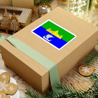 Flag Morozovka Leningrad oblast (Russia) STICKER Vinyl Kiss-Cut Decal