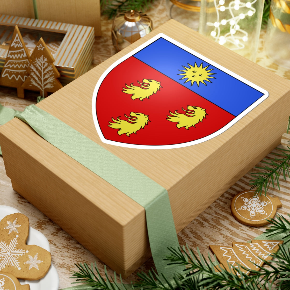 Blason ailhaud (France) (Coat of Arms) STICKER Vinyl Kiss-Cut Decal