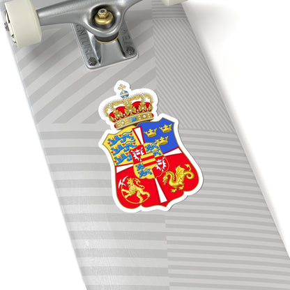 Armoiries Royaumes de Norvège Danemark et Suède 1460-1523 (Sweden) (Coat of Arms) STICKER Vinyl Kiss-Cut Decal