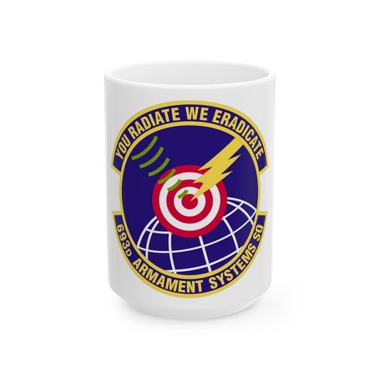 693d Armament Systems Squadron (U.S. Air Force) White Coffee Mug-15oz-The Sticker Space