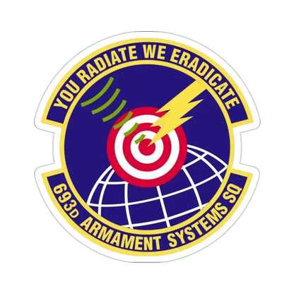 693d Armament Systems Squadron (U.S. Air Force) STICKER Vinyl Die-Cut Decal - The Sticker Space