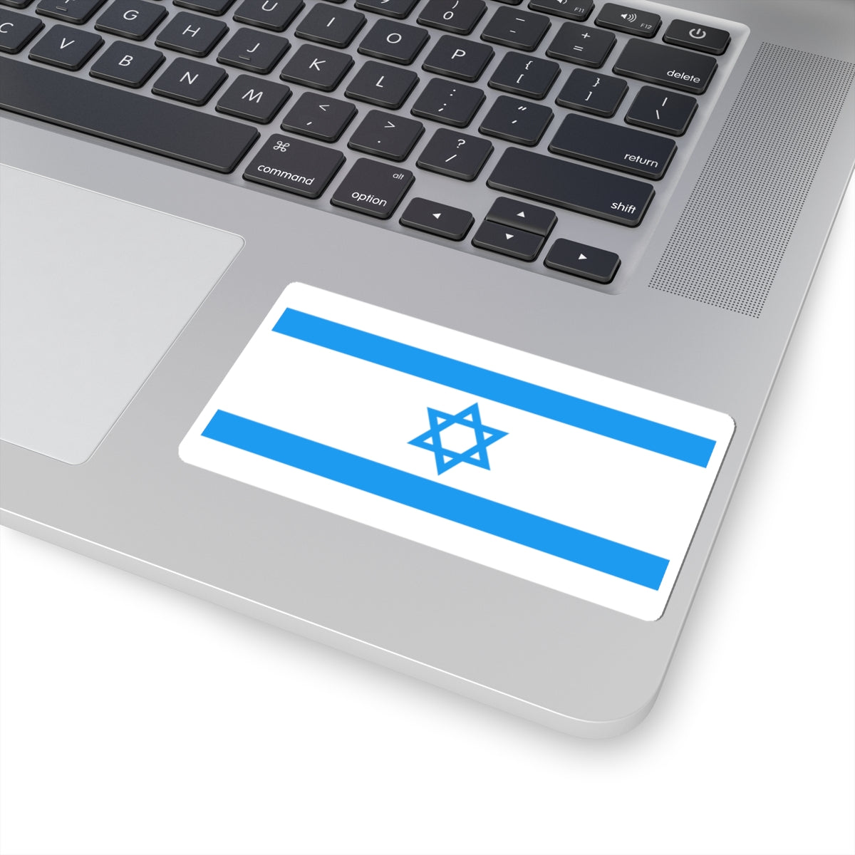 Flag of Israel Light Blue 1-2 (Israel) STICKER Vinyl Kiss-Cut Decal