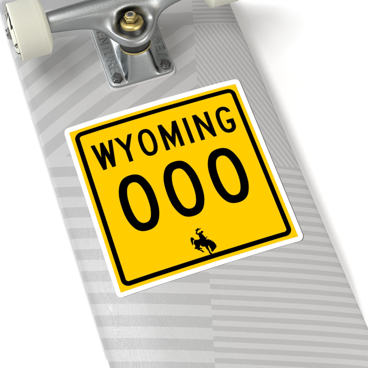 WY-000 (Wyoming) (Road Sign) STICKER Vinyl Kiss-Cut Decal