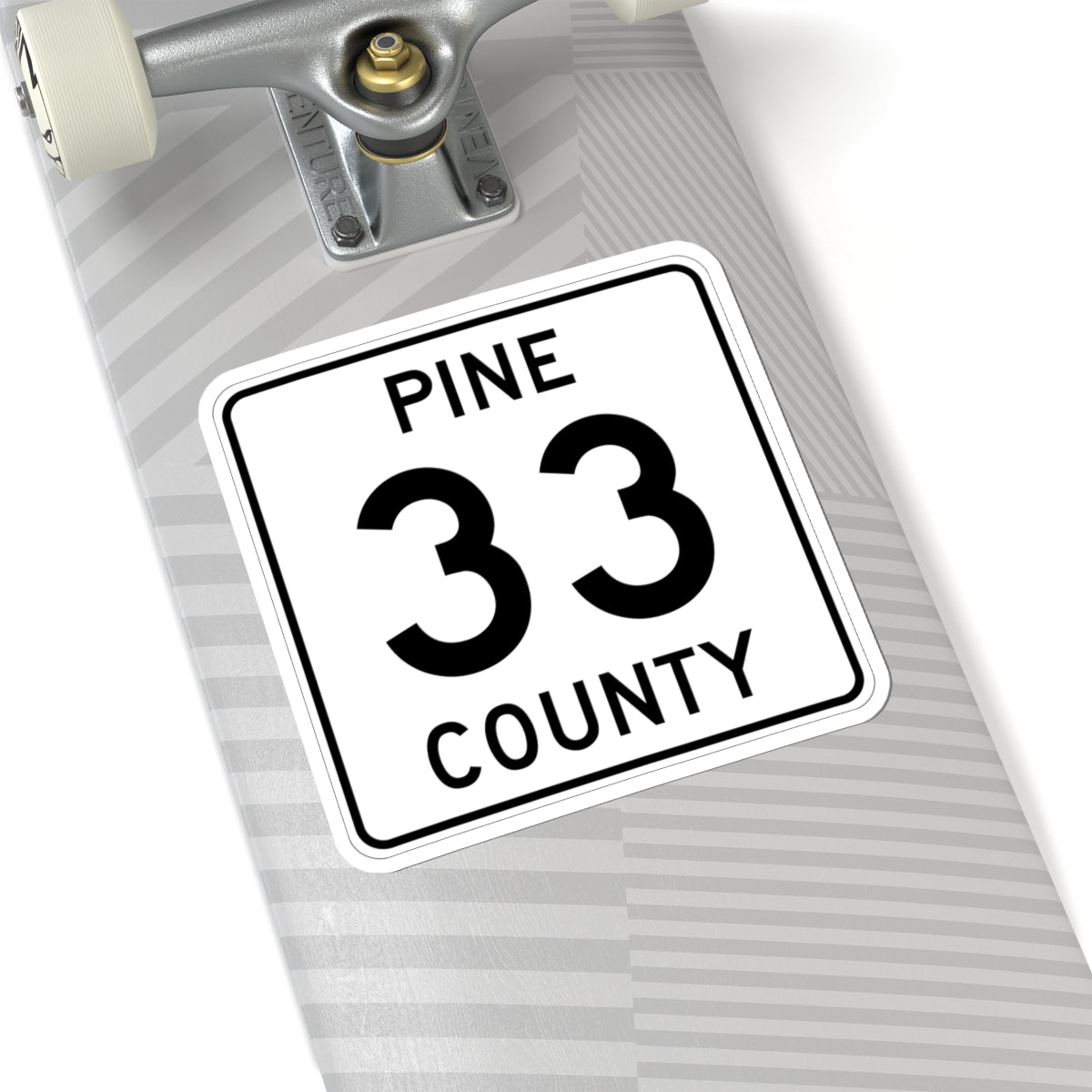 Pine County Route 33 MN (Minnesota) (Road Sign) STICKER Vinyl Kiss-Cut Decal