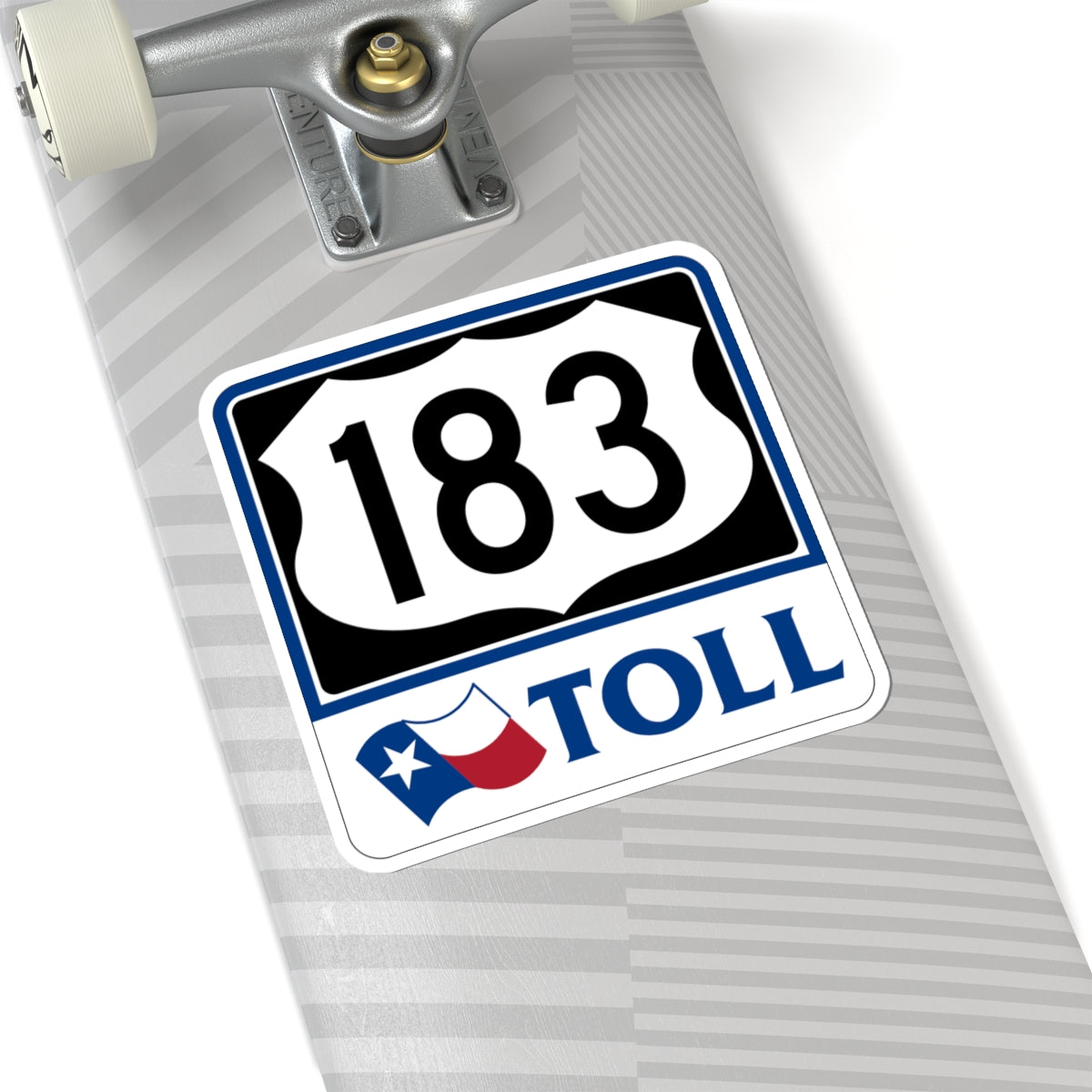 Toll Texas U.S. Highway 183 (Texas) (Road Sign) STICKER Vinyl Kiss-Cut Decal