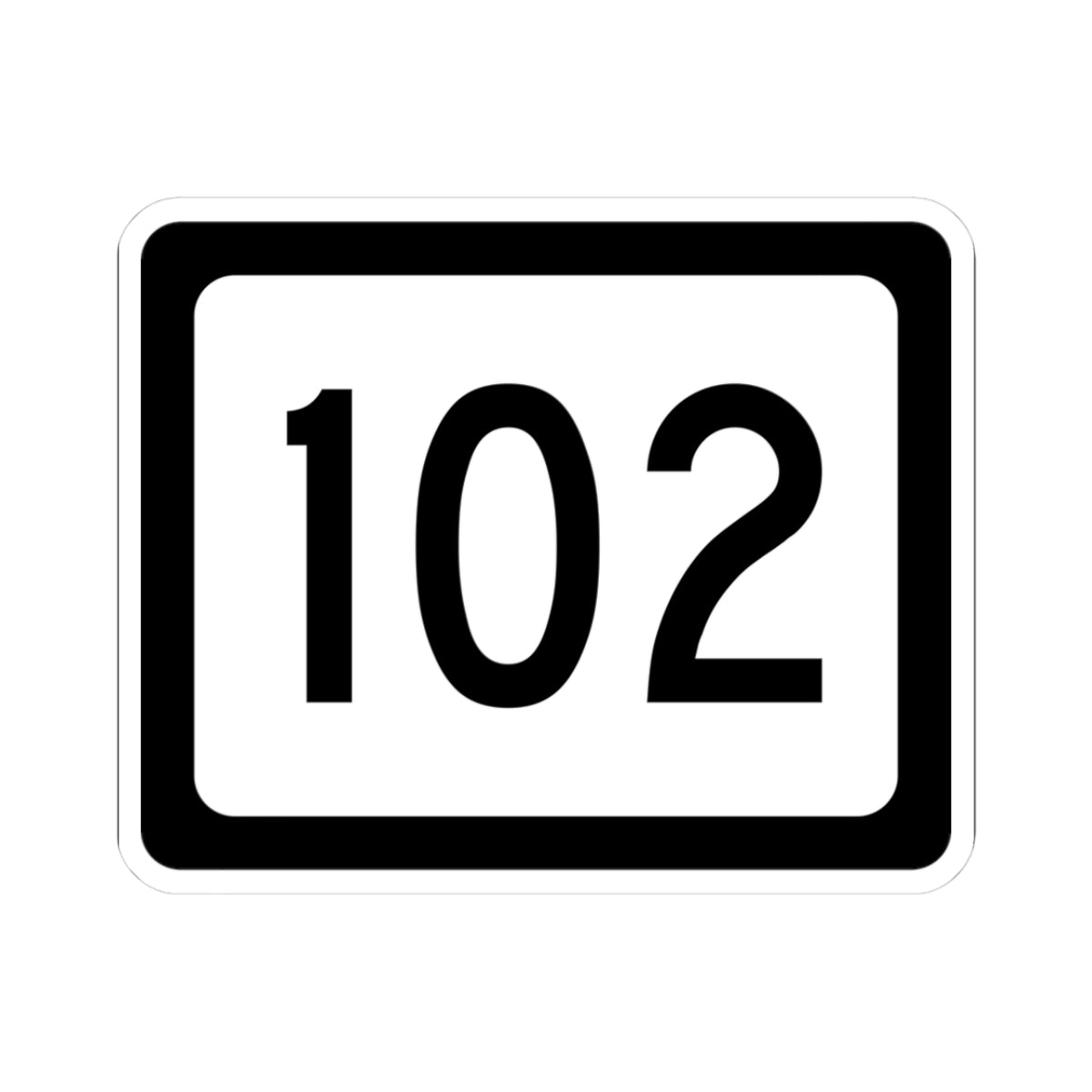 WV-102 (Virginia) (Road Sign) STICKER Vinyl Kiss-Cut Decal