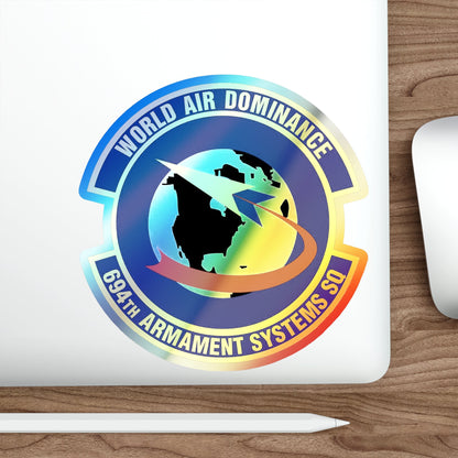 694th Armament Systems Squadron (U.S. Air Force) Holographic STICKER Die-Cut Vinyl Decal-The Sticker Space