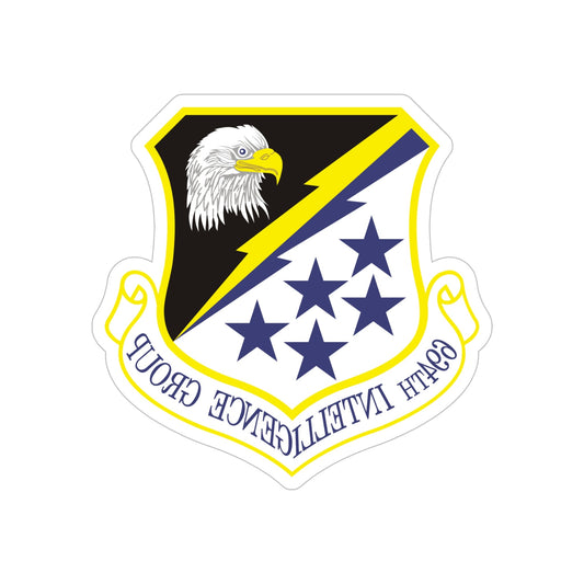 694th Intelligence Group (U.S. Air Force) REVERSE PRINT Transparent STICKER-6" × 6"-The Sticker Space