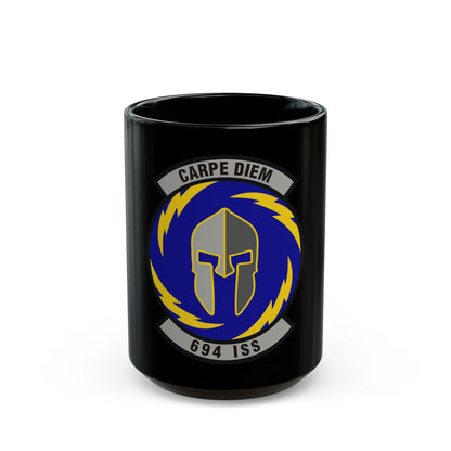 694th Intelligence Support Squadron (U.S. Air Force) Black Coffee Mug-15oz-The Sticker Space