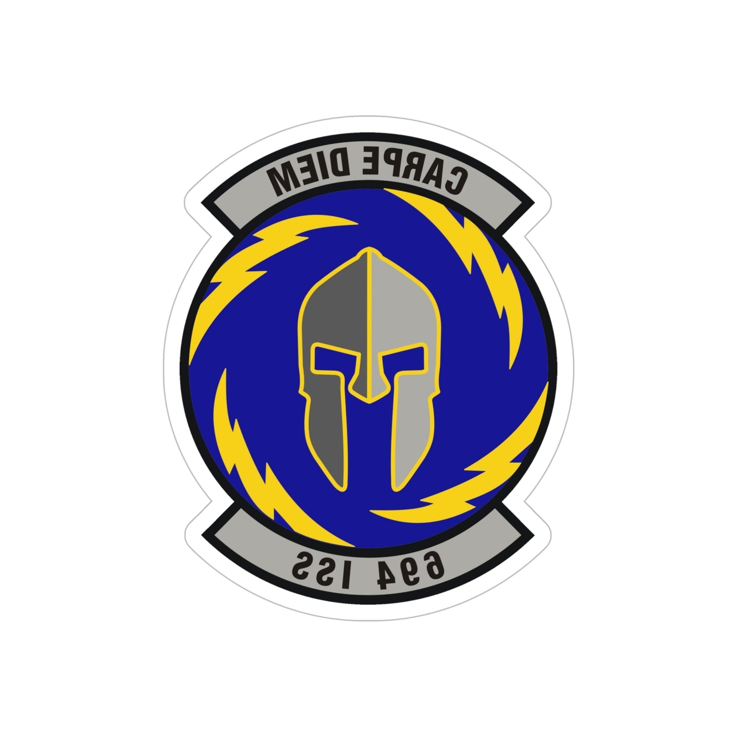 694th Intelligence Support Squadron (U.S. Air Force) REVERSE PRINT Transparent STICKER-6 Inch-The Sticker Space