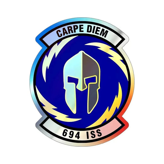 694th Intelligence Support Squadron (U.S. Air Force) Holographic STICKER Die-Cut Vinyl Decal 6 Inch Holographic - The Sticker Space