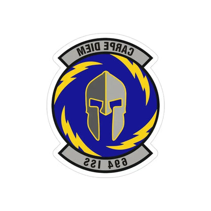 694th Intelligence Support Squadron (U.S. Air Force) REVERSE PRINT Transparent Die-Cut STICKER - The Sticker Space