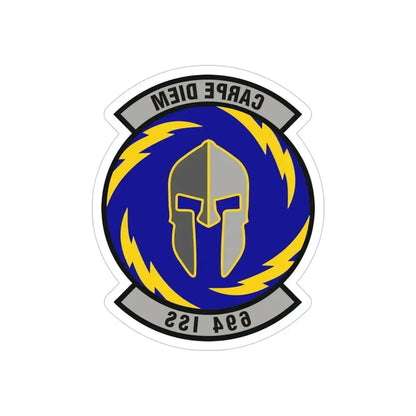 694th Intelligence Support Squadron (U.S. Air Force) REVERSE PRINT Transparent Die-Cut STICKER - The Sticker Space