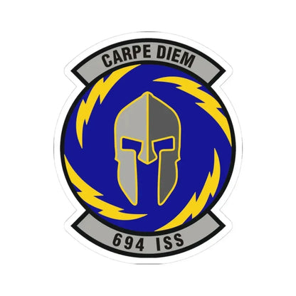 694th Intelligence Support Squadron (U.S. Air Force) STICKER Vinyl Kiss-Cut Decal 3 Inch White - The Sticker Space