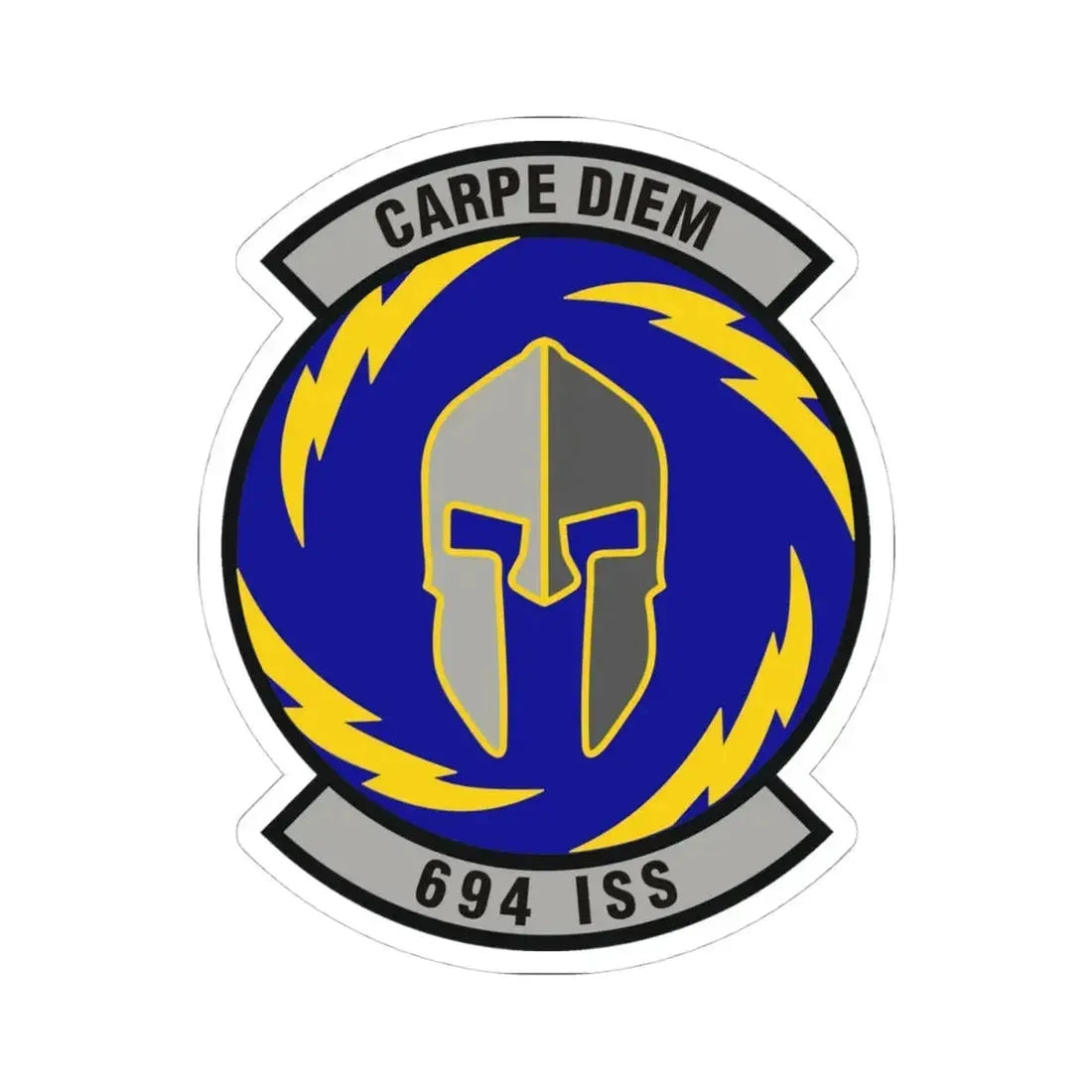 694th Intelligence Support Squadron (U.S. Air Force) STICKER Vinyl Kiss-Cut Decal 4 Inch White - The Sticker Space