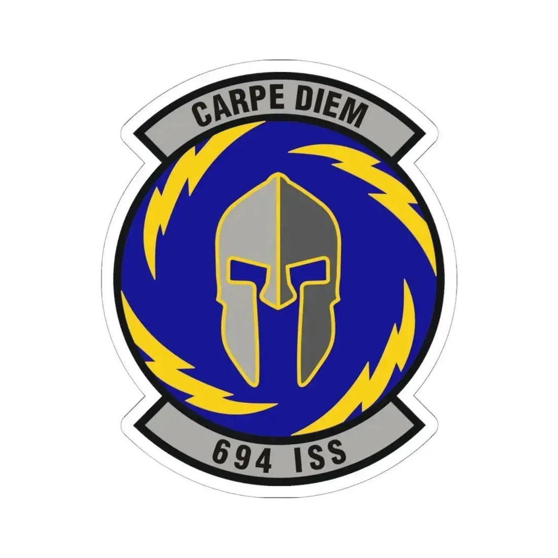 694th Intelligence Support Squadron (U.S. Air Force) STICKER Vinyl Kiss-Cut Decal 6 Inch White - The Sticker Space