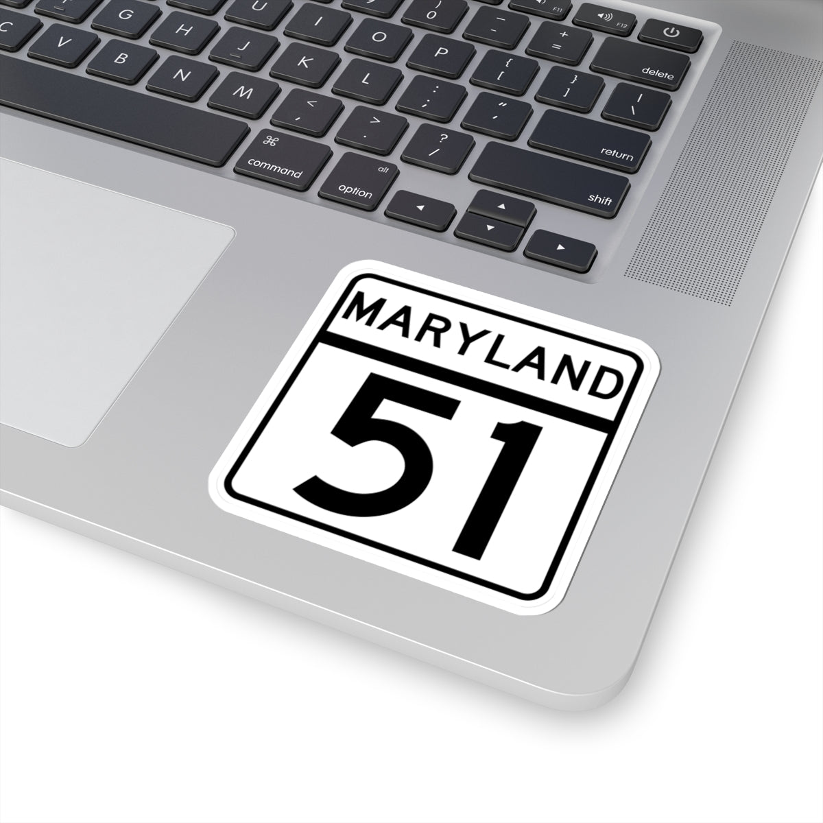 MD Route 51 (Maryland) (Road Sign) STICKER Vinyl Kiss-Cut Decal