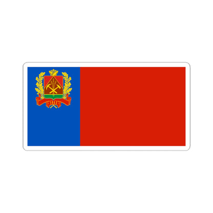 Flag of Kemerovo oblast 2002 (Russia) STICKER Vinyl Kiss-Cut Decal