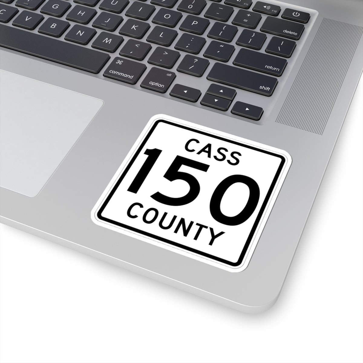 Cass County 150 MN (Minnesota) (Road Sign) STICKER Vinyl Kiss-Cut Decal