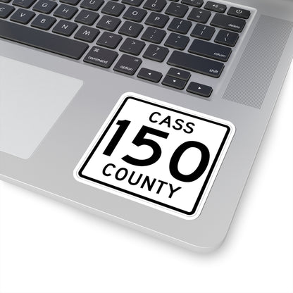 Cass County 150 MN (Minnesota) (Road Sign) STICKER Vinyl Kiss-Cut Decal