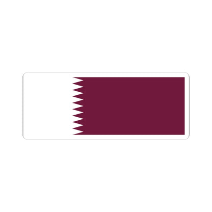 Flag of Qatar 1949-1971 (Qatar) STICKER Vinyl Kiss-Cut Decal
