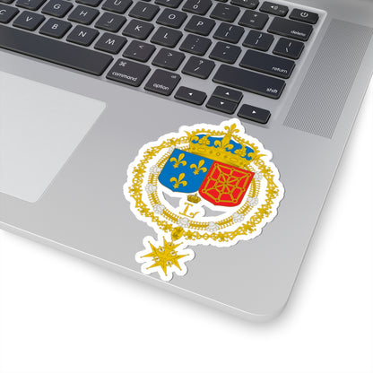Armoiries du royaume de France Atlas Maior Johannes Blaeu (Spain) (Coat of Arms) STICKER Vinyl Kiss-Cut Decal