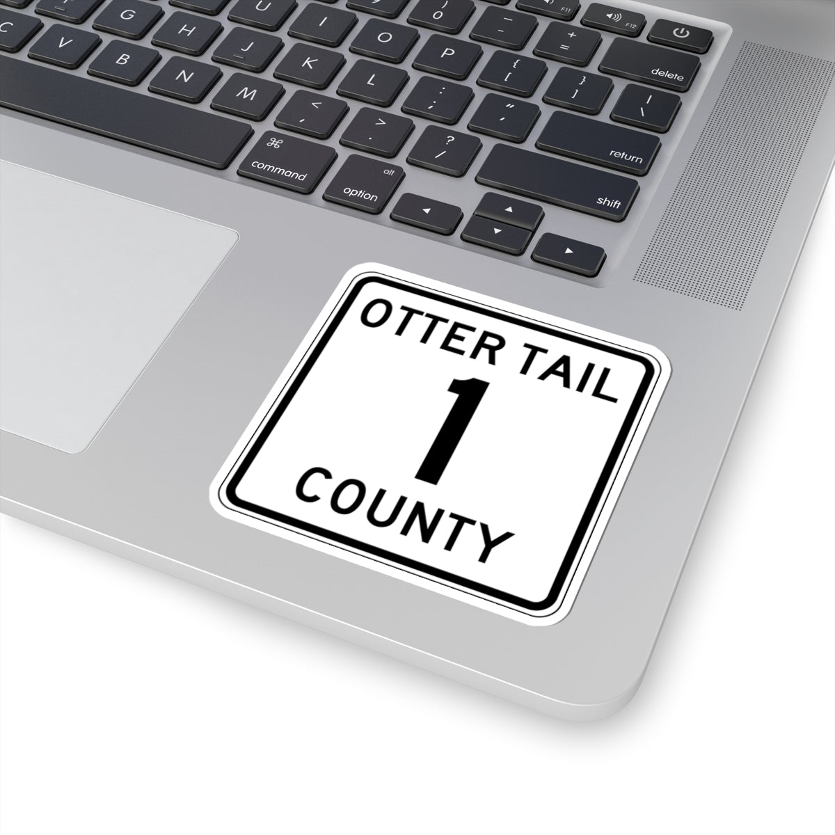 Otter Tail County Route 1 MN (Minnesota) (Road Sign) STICKER Vinyl Kiss-Cut Decal