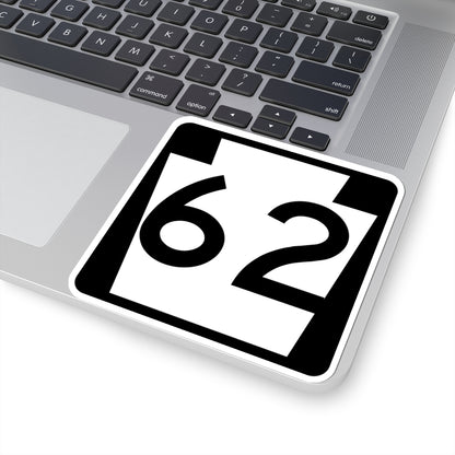 PA-62 (Pennsylvania) (Road Sign) STICKER Vinyl Kiss-Cut Decal