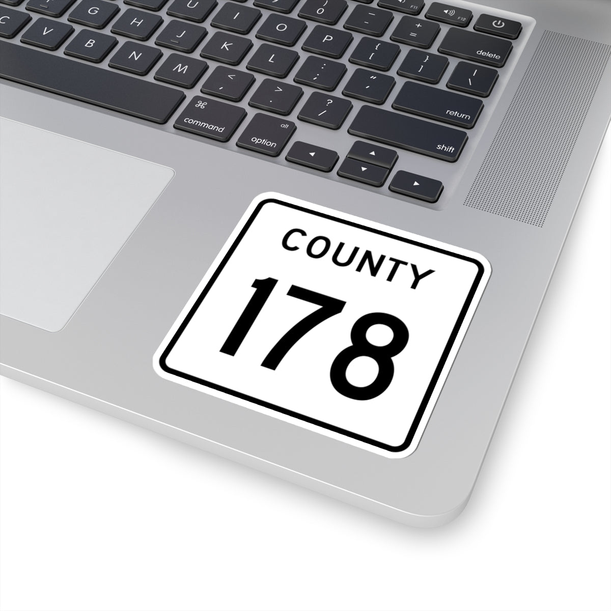 County 178 square (Minnesota) (Road Sign) STICKER Vinyl Kiss-Cut Decal