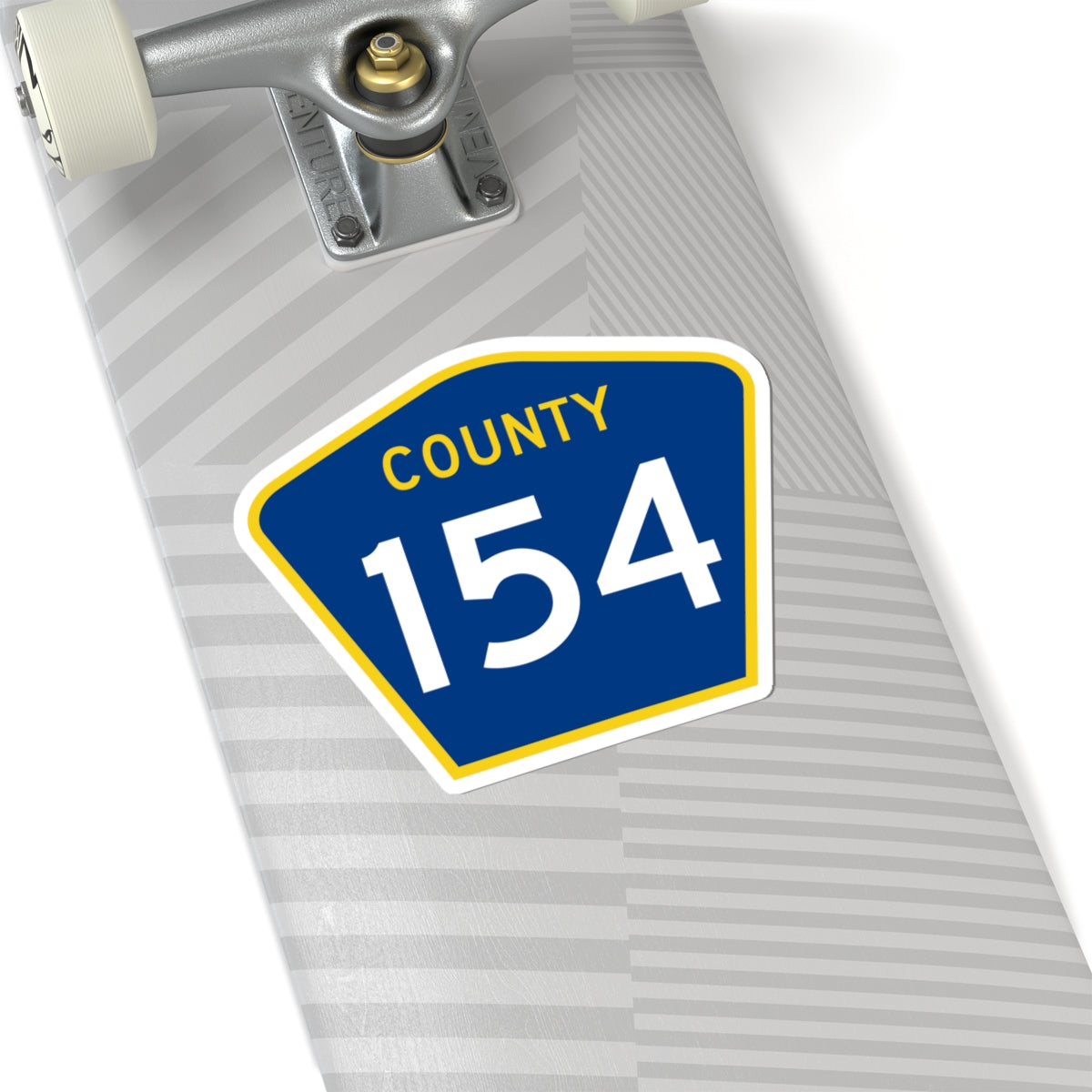 County 154 MN (Minnesota) (Road Sign) STICKER Vinyl Kiss-Cut Decal