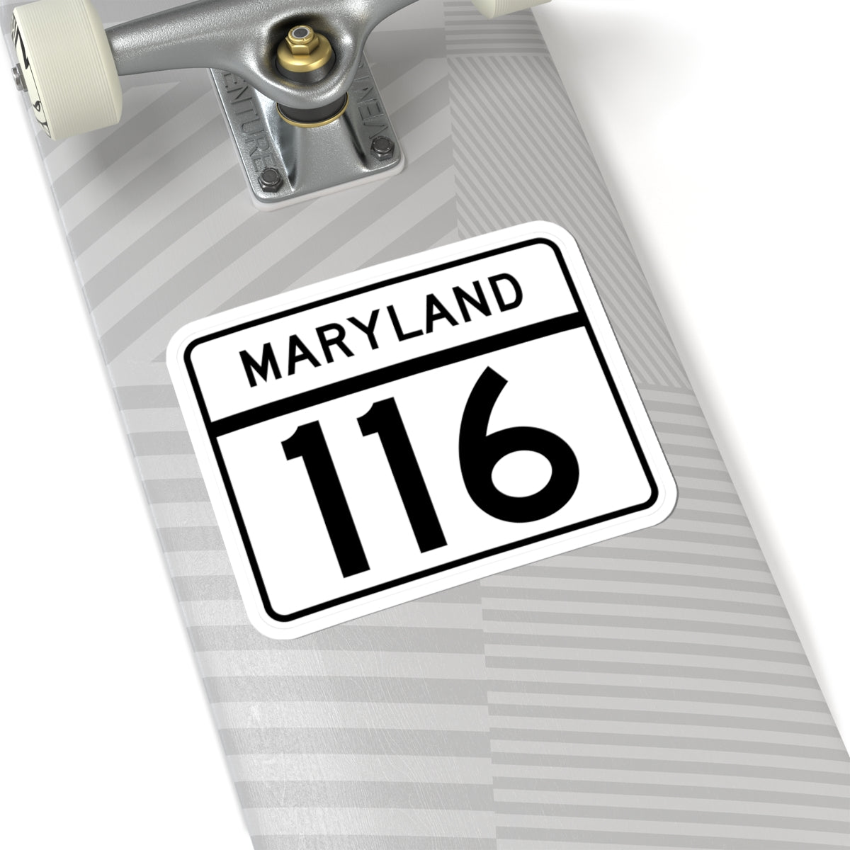 MD Route 116 (Maryland) (Road Sign) STICKER Vinyl Kiss-Cut Decal
